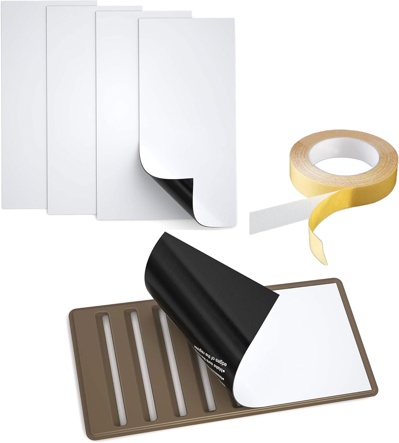 Air Vent Covers, Strong Cover 6" X 12" (4Pack), with Powerful Sticky Adhesive
