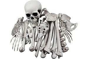 XONOR 28 Pieces Skeleton Bones Long Last Bag of Bones Halloween Decoration...