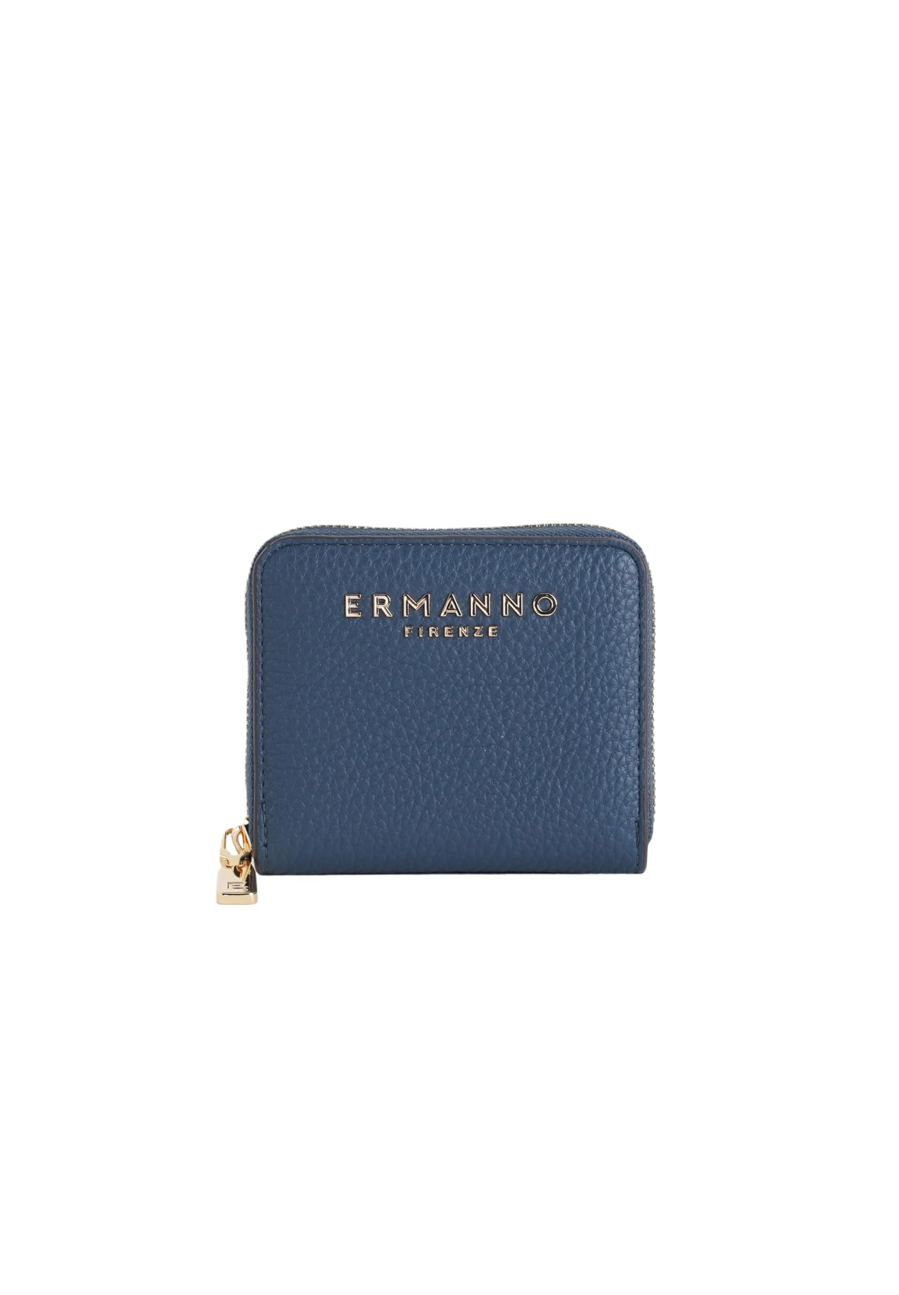 Portefeuille ERMANNO FIRENZE Small Zip Wallet EBA SS26 bleu