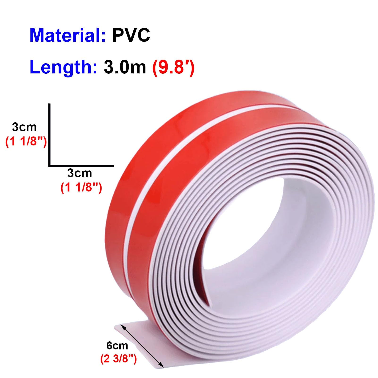 Perfil de Transición para Suelo Perfiles Autoadhesivos para Bordes de Escaleras, Bandas Flexibles de PVC para Peldaños, Protectores de Seguridad en Forma de L para Bordes
