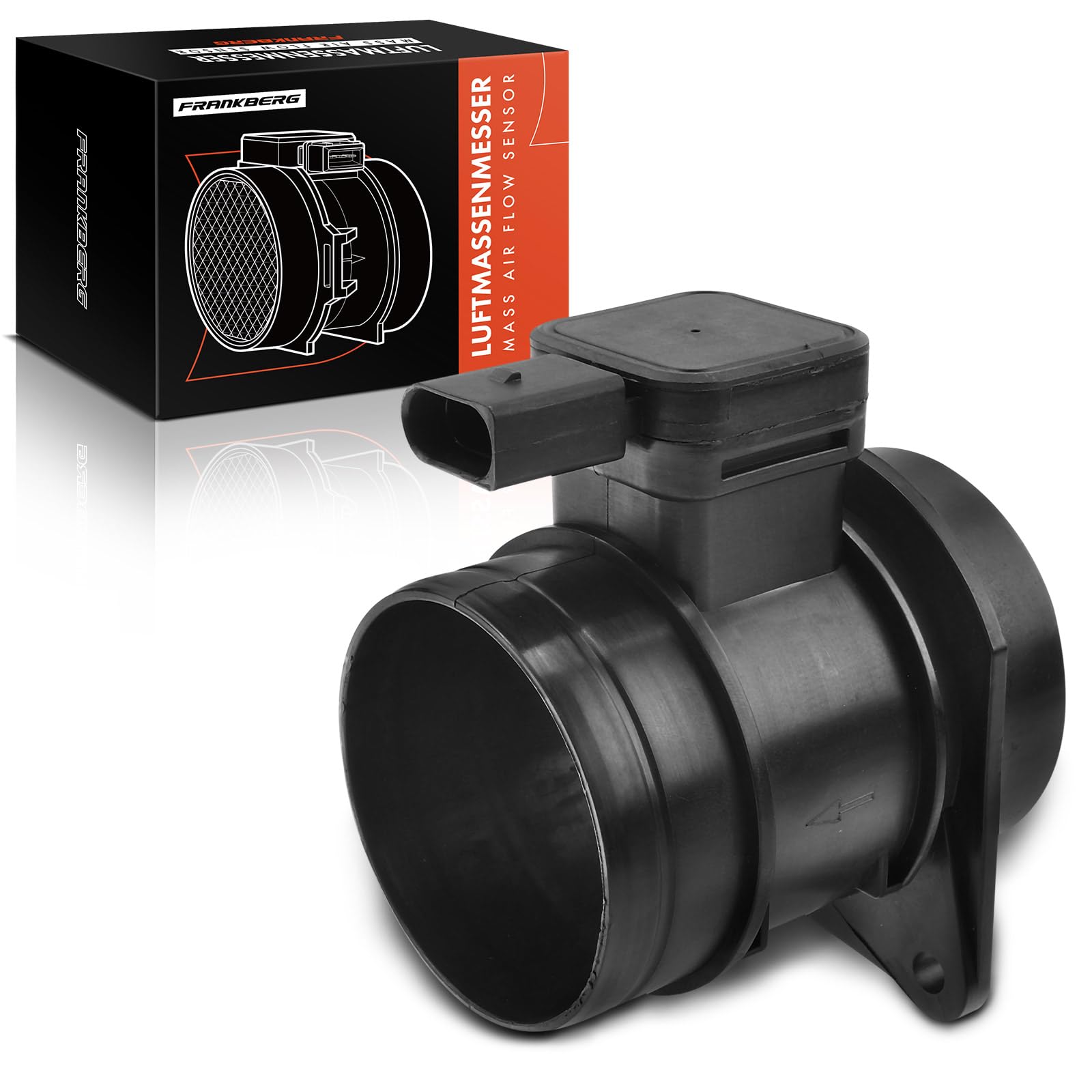 Frankberg Luftmassenmesser mit Gehäuse Kompatibel mit A1 A3 Beetle Caddy Golf VI J-e-t-t-a III/IV P-a-s-s-a-t Variant T-o-u-r-a-n 1.6L 2009-2019