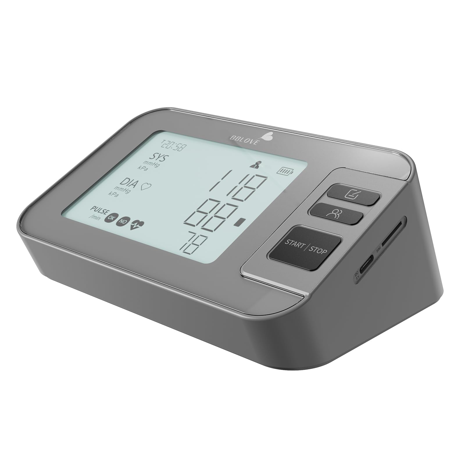 BBLOVE Arm Blood Pressure Monitor AES-U512 with cuff and display