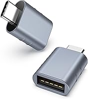 Vista 9 de Syntech Paquete de 2 adaptadores USB C a USB, adaptador USB 3.0 hembra a Thunderbolt 4/3 compatible con MacBook Pro Air 2024, Surface, iPad, iPhone