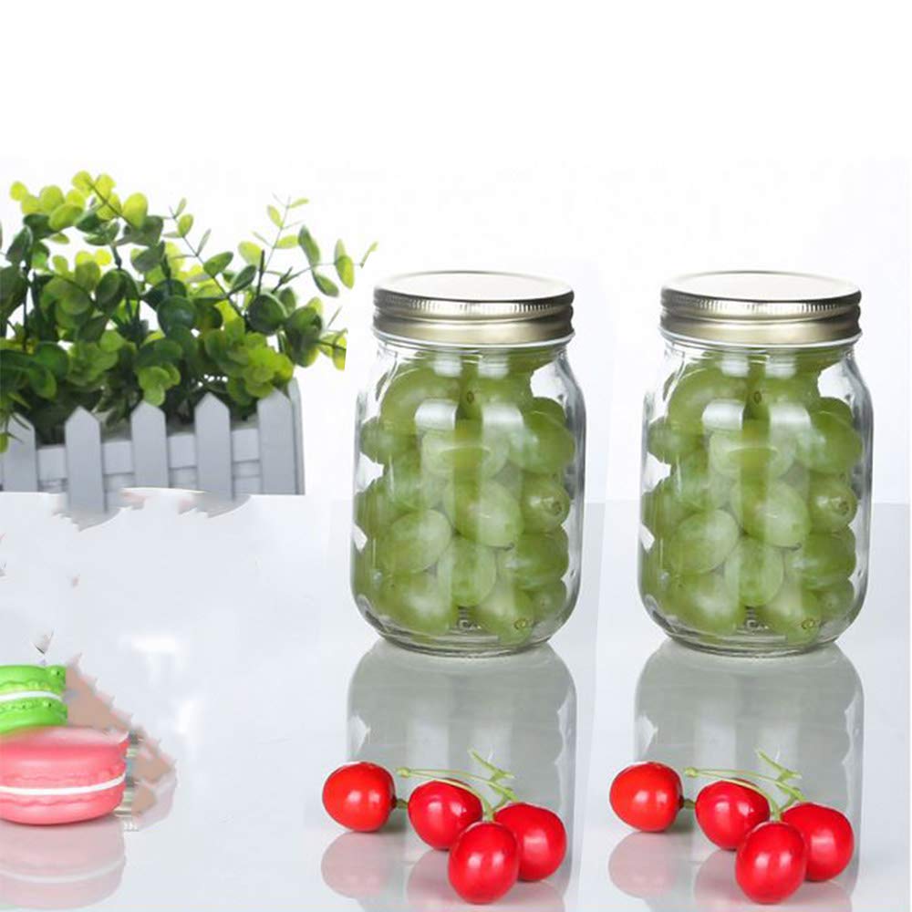 Bocaux En Verre Hermétiques Avec Couvercle Et Cuillère - 400/600/900 Ml - Pour Aliments - 10