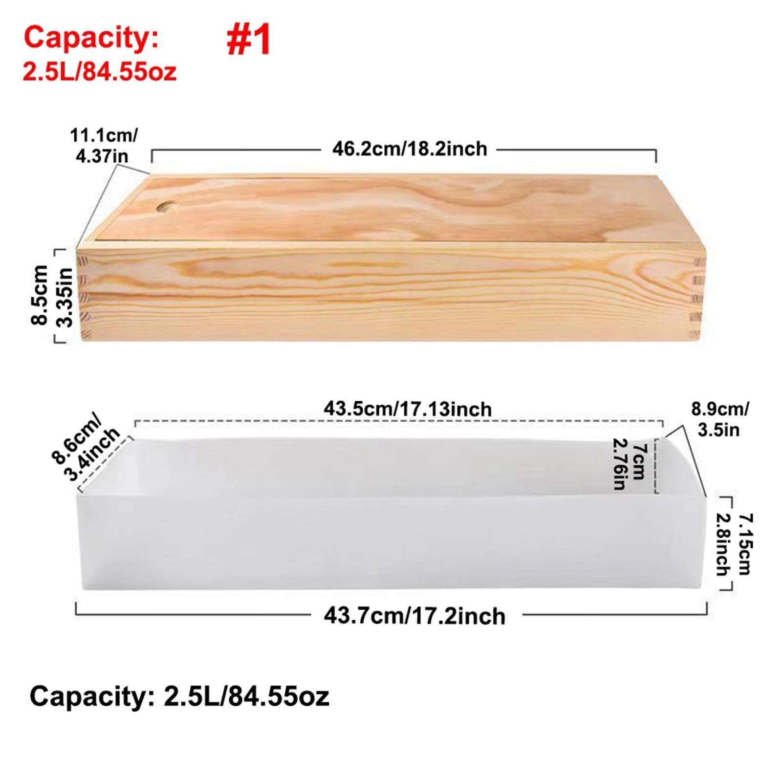 Stampi Candele Silicone Stampi for sapone grandi rettangolari in silicone