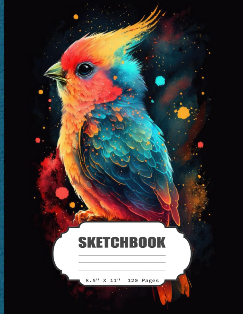 Sketchbook: Watercolor Bird Blank Sketch Book for Kids, Adults, Artist Notebook/Journal for Drawing, Writing, Sketching or Doodling,120 Blank Pages, 8.5x11 (Blank Drawing Book)