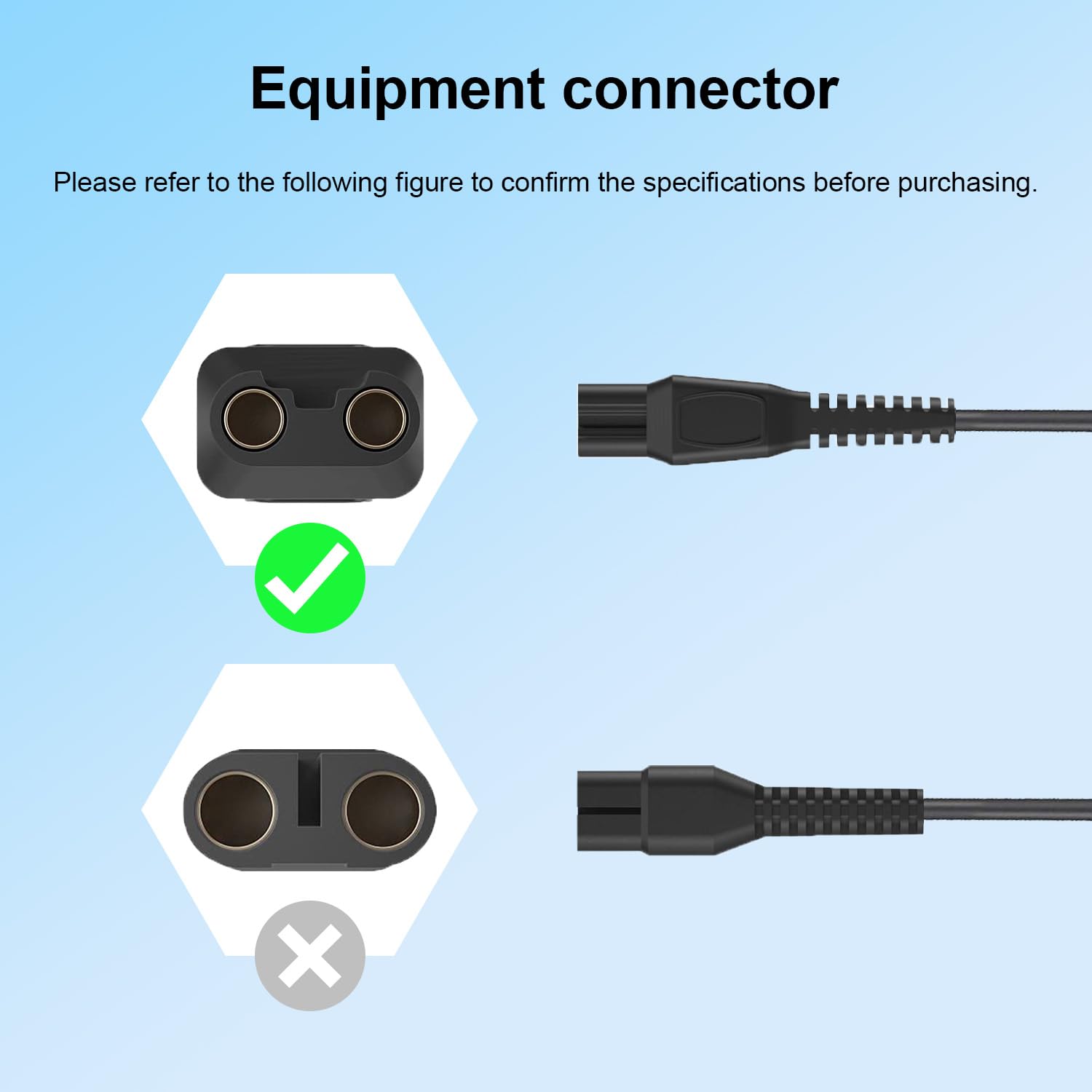 Cargador HQ8505 para Philips Norelco 7000 5000 3000 8000X 8500X 9000 Series MG7 S1560 - Recortadora eléctrica de barba de 15 V CA, adaptador de fuente de alimentación 3
