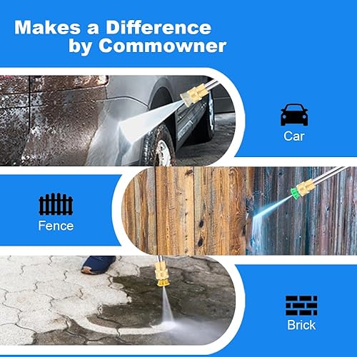 Miniatura 7 de Lavadora eléctrica a presión de 5000 PSI 2.8 GPM, lavadora de alta potencia con 4 boquillas de presión y cañón de espuma, lavadoras de potencia para