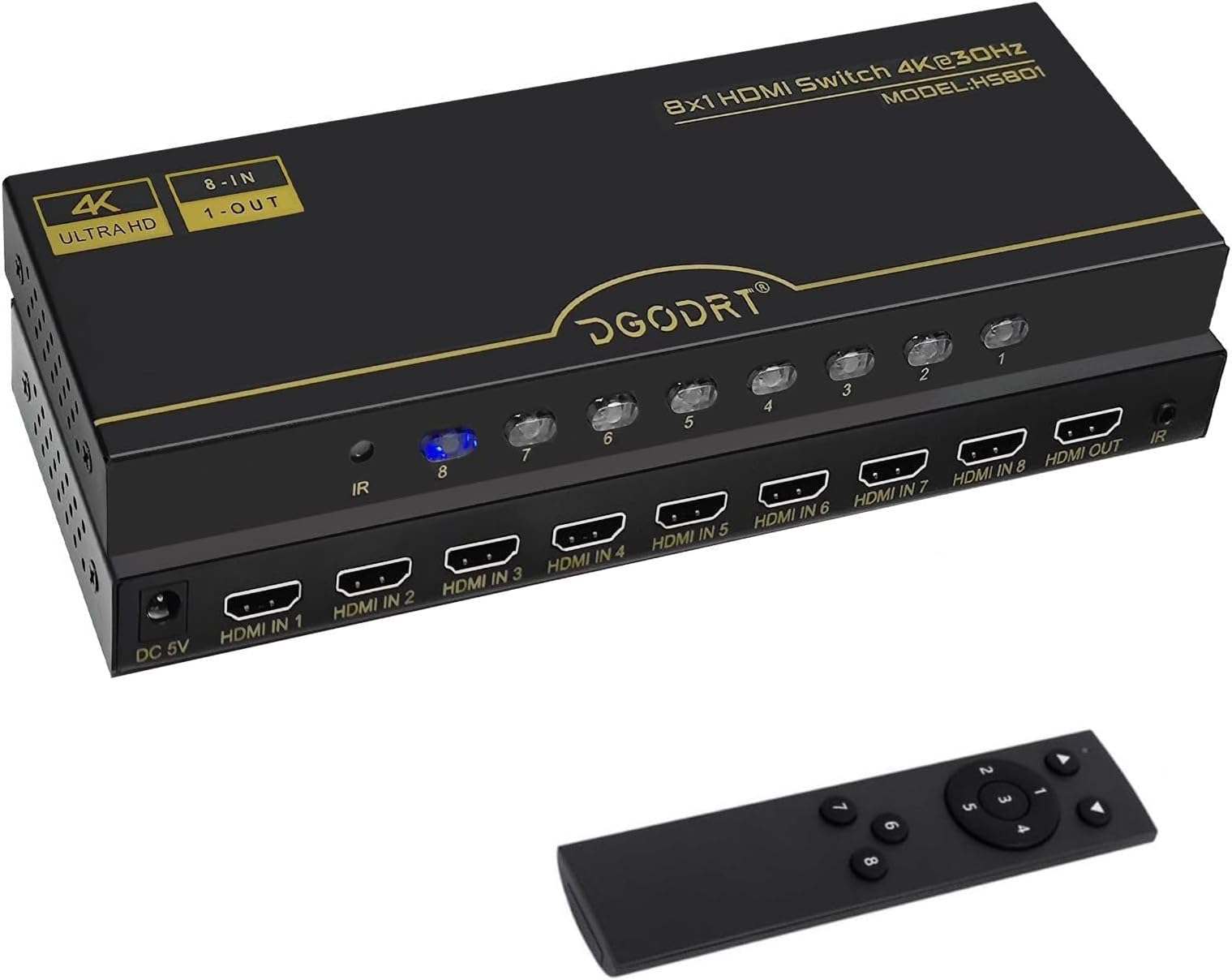 8 in 1 Out HDMI Switch