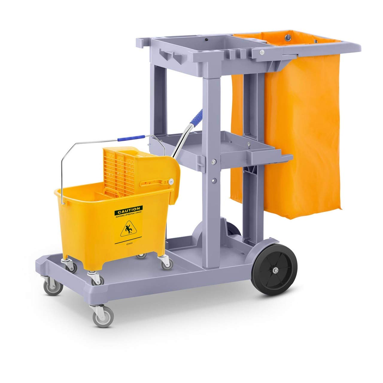 Buy ulsonix Cleaning Trolley Set with Laundry Bag Lid Mop Bucket With