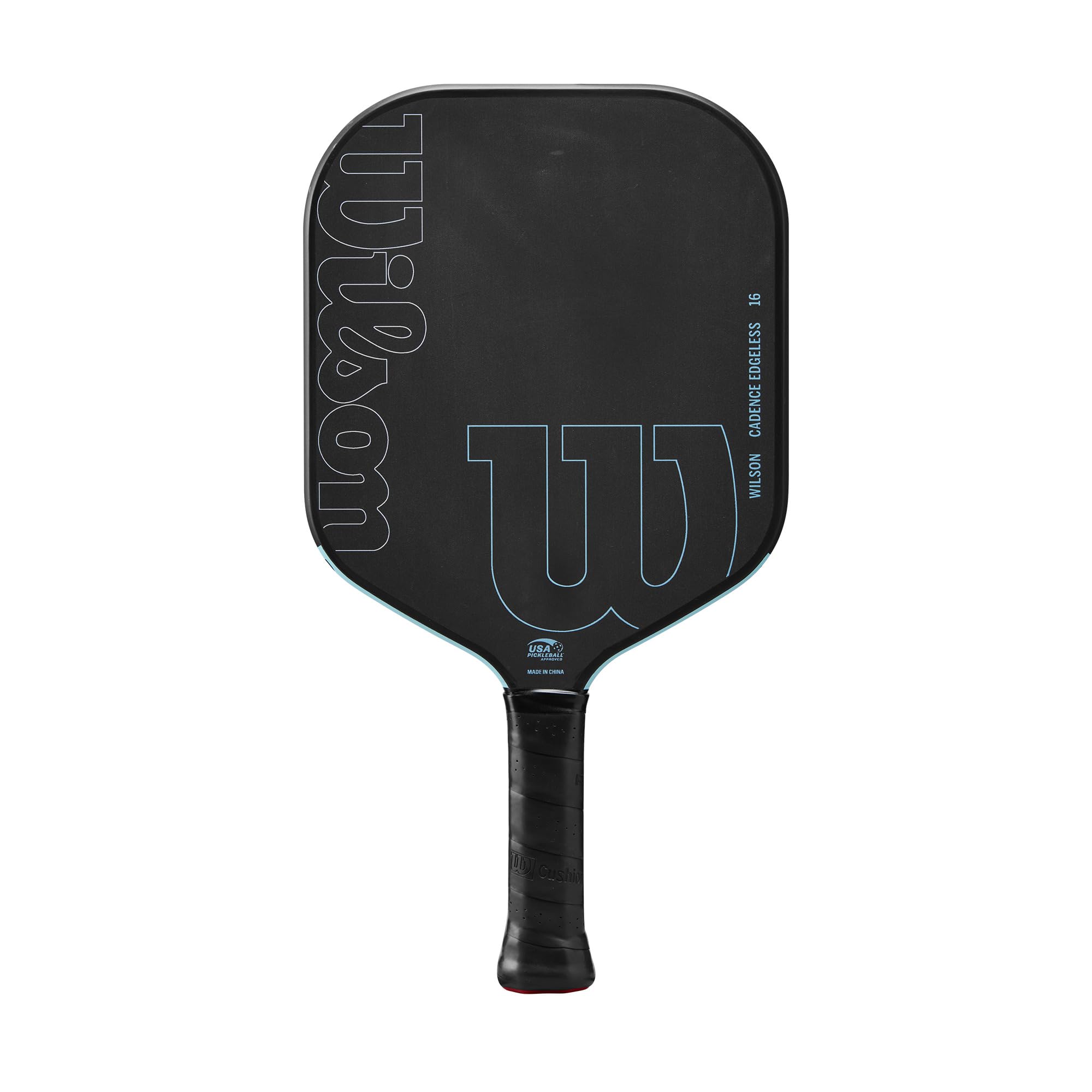 Wilson Cadence Edgeless 16 Pickleball Paddle Black/Lt Blue 4 1/4-image-49