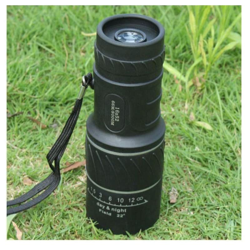 TechKIng (SPECIAL DEAL with 12 YEARS WARRANTY) 16 X 52 Dual Focus Zoom Optic Lens Armoring Monocular Telescope Outdoor Travel Binoculars for Bird Watching Monocular (52 mm, Black)-8932 7 61lOL1k3kcL