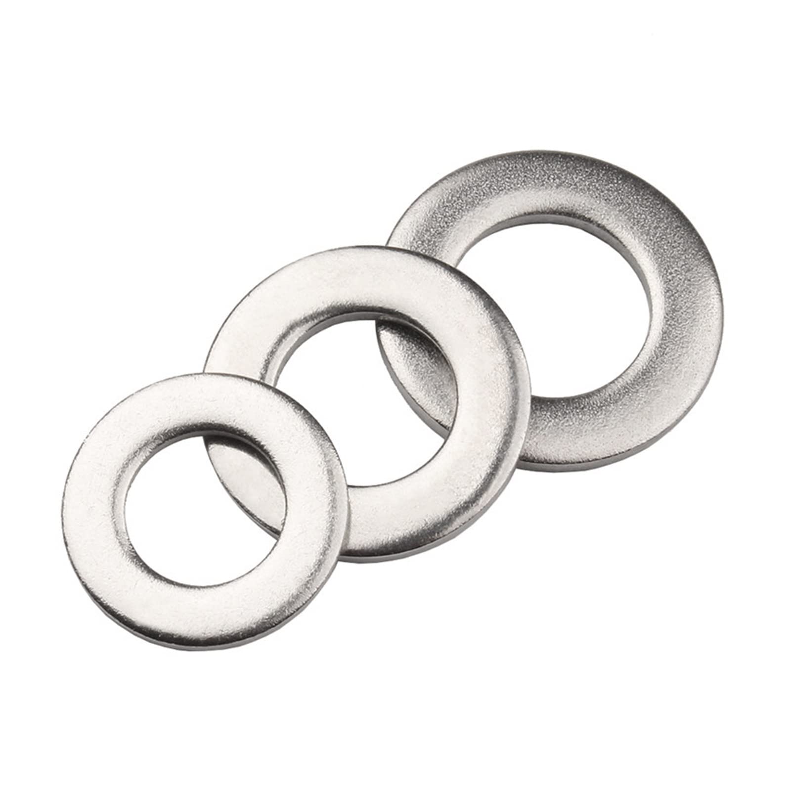 rondelle in acciaio inox, rondelle per viti, 100 PZ DIN125 M1.6 M2 M2.5 M3 M3.5 M4 M5 M6 M8M10 M12 M14 M16-M30 Rondella Piatta In Acciaio Inox 312 Rondella Piana Guarnizione Piatta(Size:M10)
