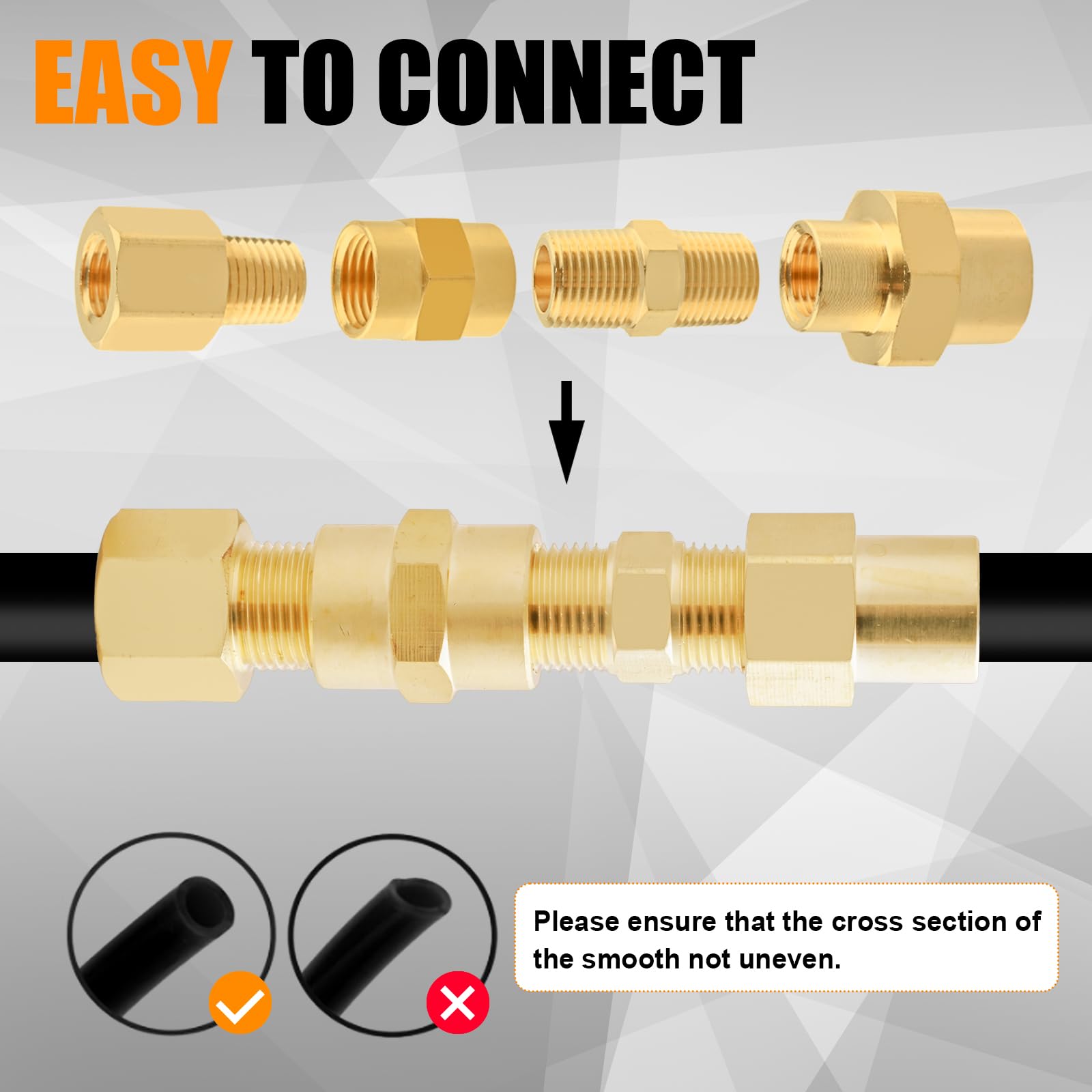 78PCS Brass Pipe Fittings Assortment Kit NPT Adapter, Hex Nipple, Hex Coupling, Reducer Busing, Hex Coupling, Close Nipple, Hex Head Plug Brass Fittings Kits