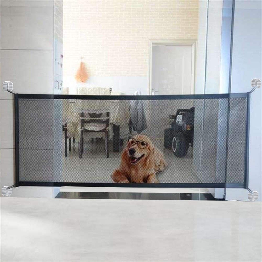 Indoor and Outdoor Protection Dog Cat Magic-Gate Pet Fences Isolation Net Safe Guard Portable (Color : 180cm)