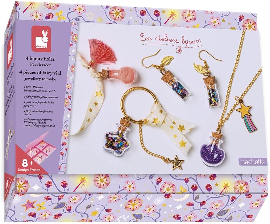 JanodJ07994 Party Batman 4 Fairy Jewellery in A Phial to Make, Multicolored, one Size