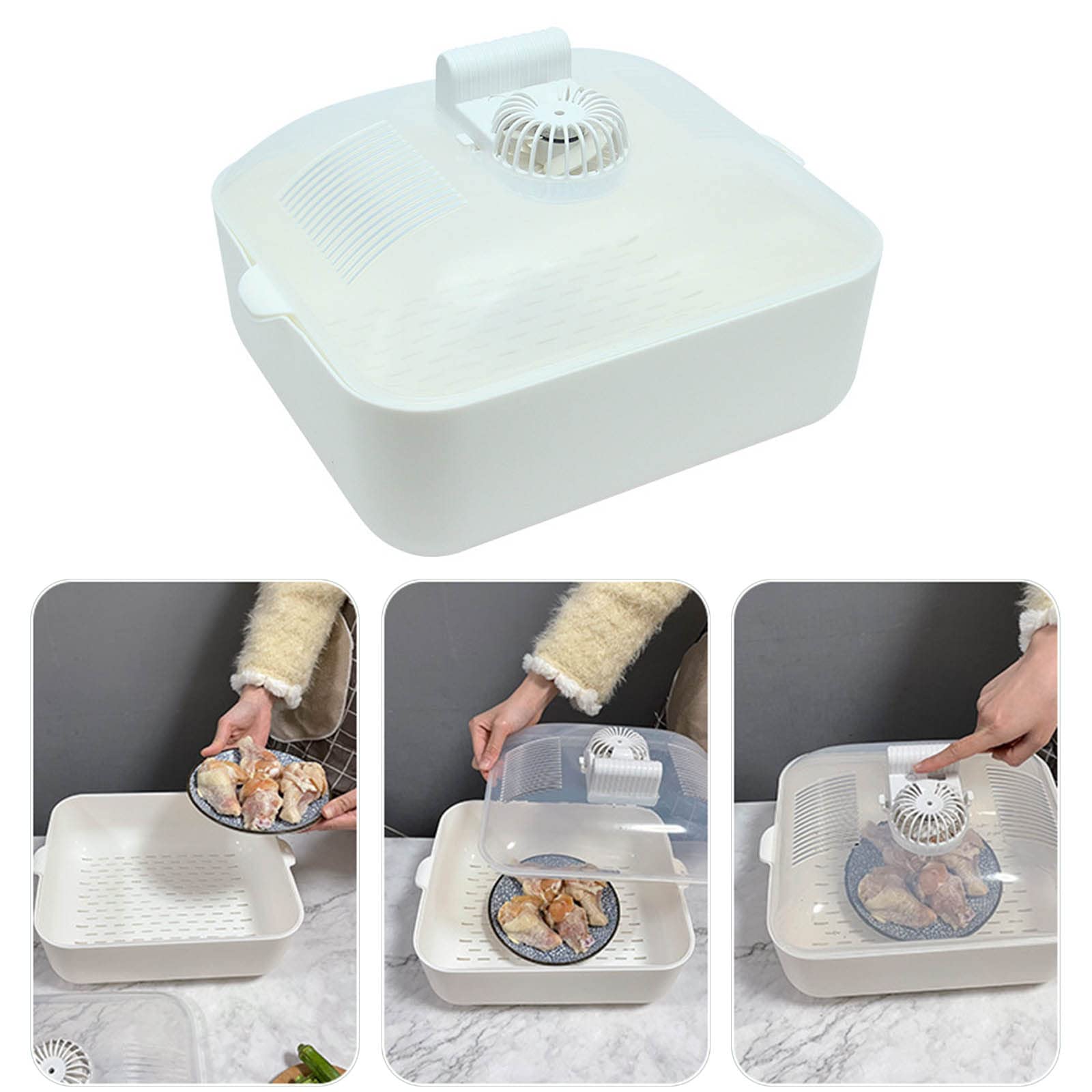 Auftauplatte für Fleischenteiser mit Abtropfkorb, schnelles Auftauen, schnelleres Auftauen, Auftauen für Auftauplatte für schnelle und sichere Art der Maschine, große Maschine
