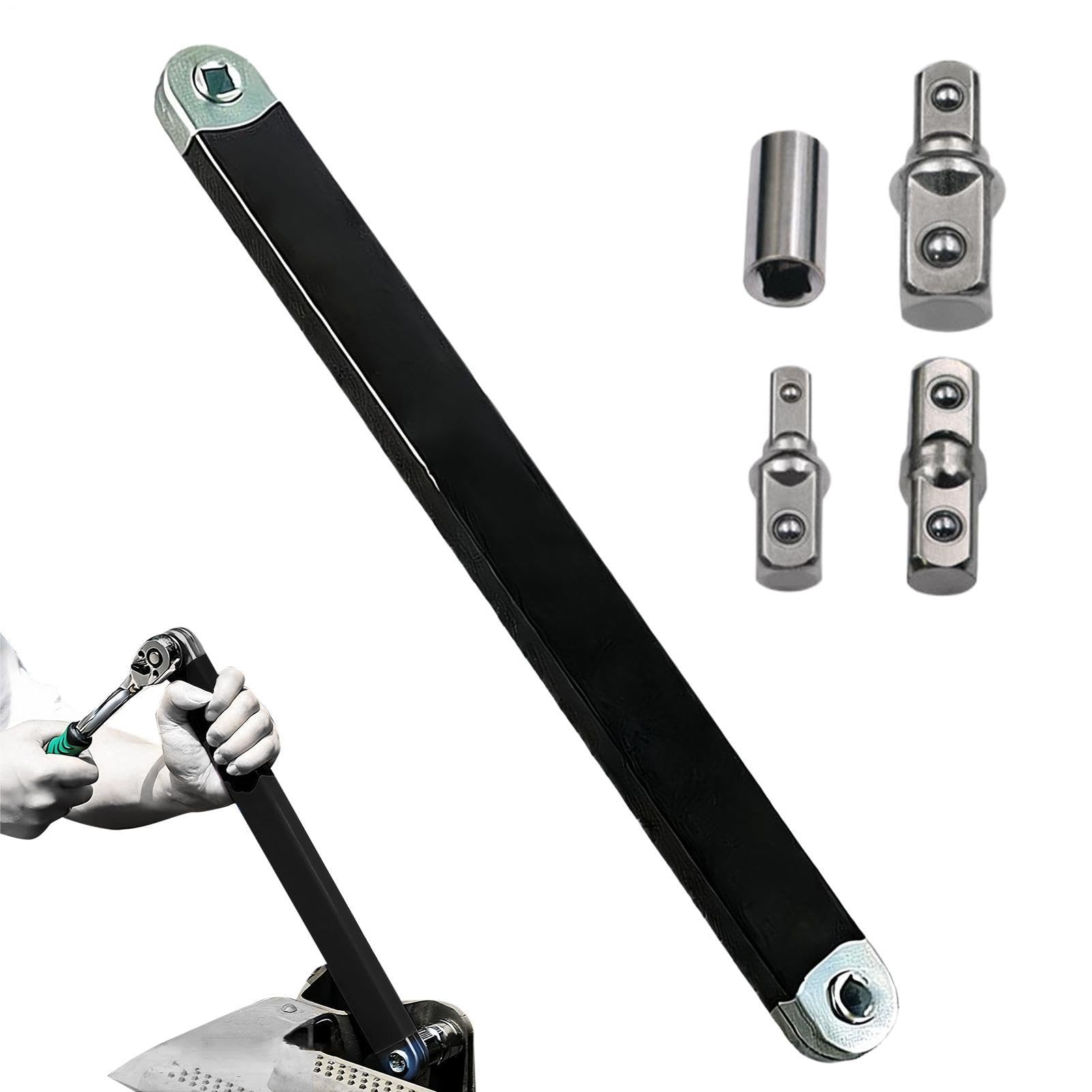 Extensión de trinquete compensada – Llave de mantenimiento de desplazamiento de trinquete de 3/8 pulgadas | Llave de extensión de mantenimiento – para mecánica, automotriz, talleres, industria