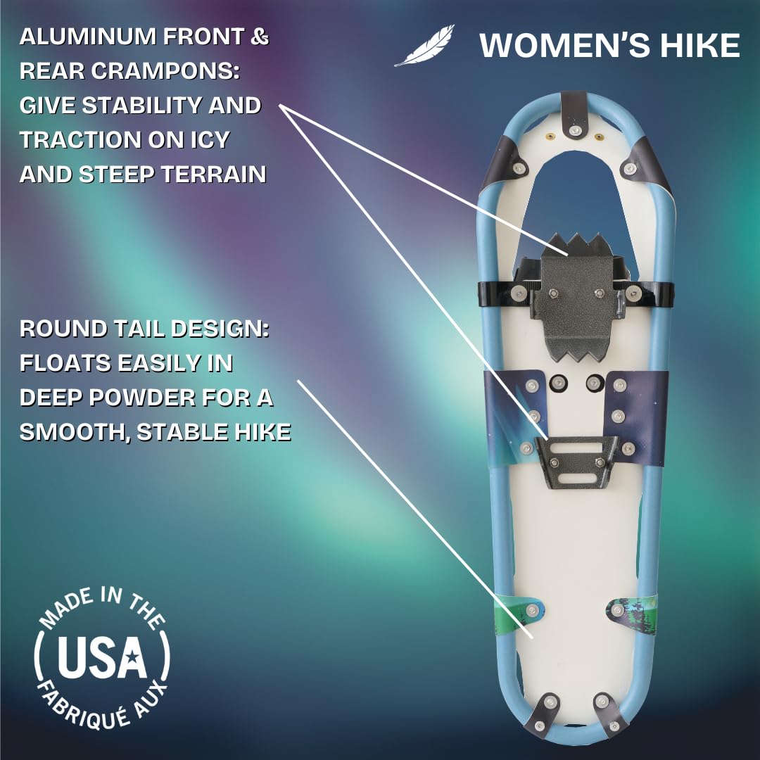 Damskie buty śnieżne Hike – lekkie, trwałe, wyprodukowane w USA, idealne na zimowe wędrówki, rakiety śnieżne i przygody na świeżym powietrzu, buty śniegowe premium