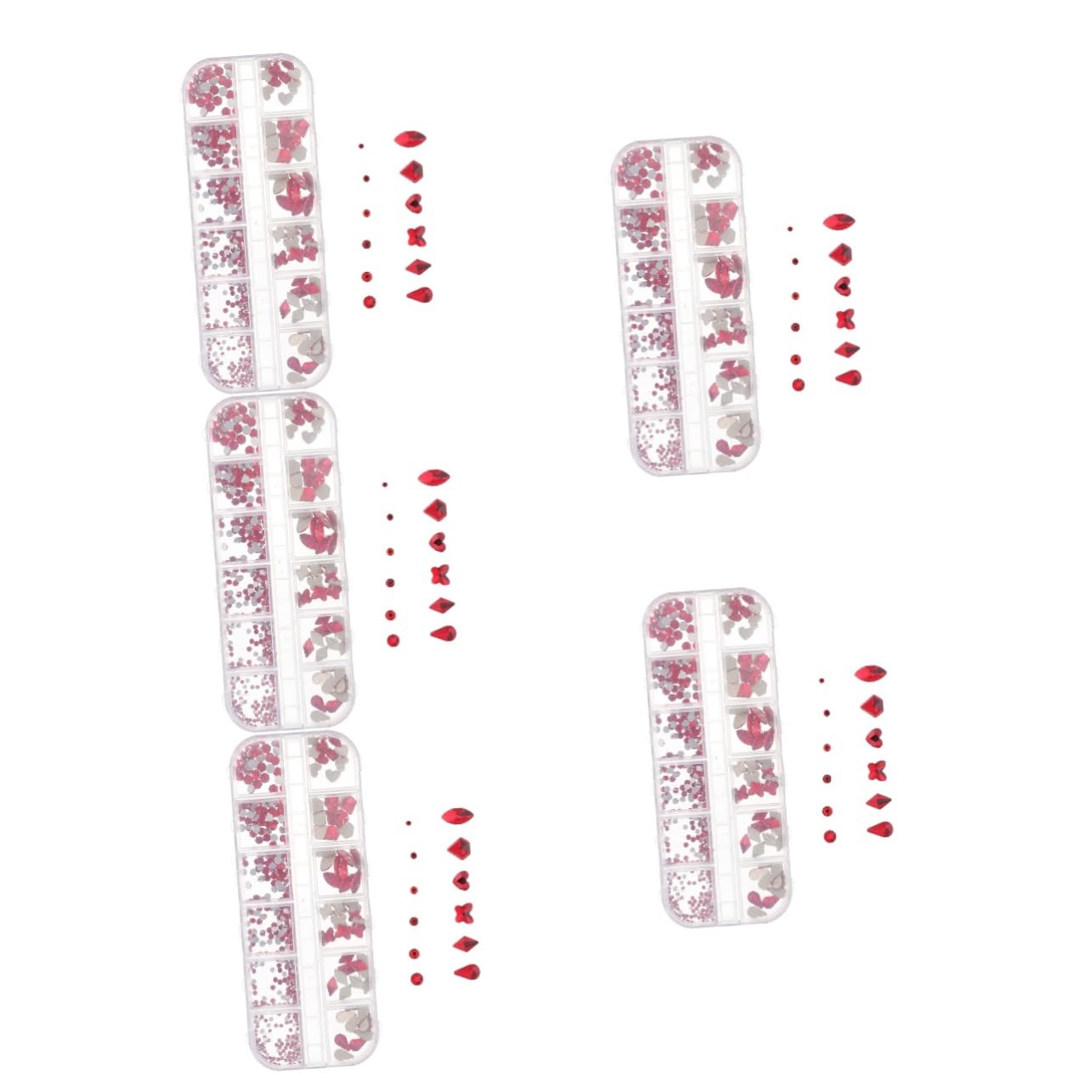 FRCOLOR Decorazioni Per Unghie Resina Con Brillantini Per Nail Art e Manicure Creativa Per Principianti e Professionisti