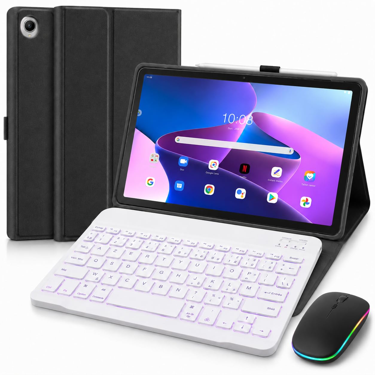 Coque Clavier pour Lenovo Tab M10 Plus 10.6'' (3rd Gen) TB-125FU/TB128FU