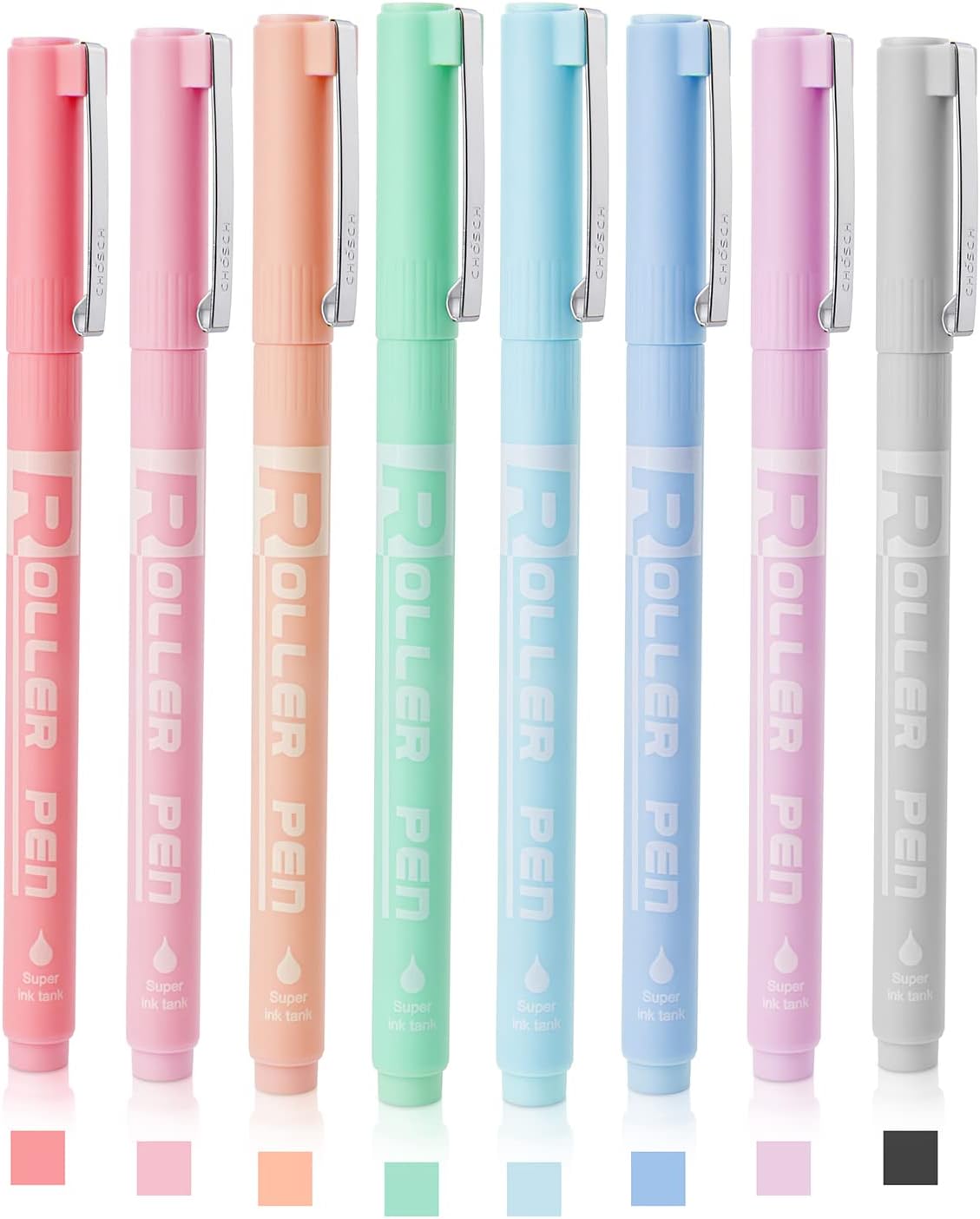 ELENTGE Rollerball Pens Liquid Ink Rollerball Pens 0.5mm