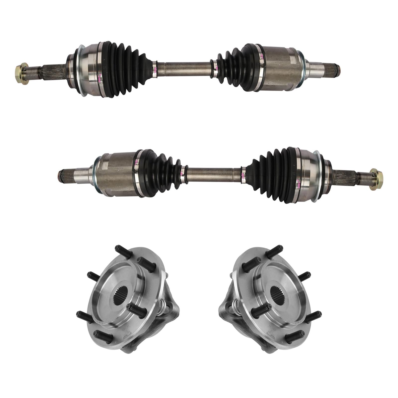 レクサス 純正 GX460 FJ クルーザー 4ランナー フロントアクスル ハブ Amazon.com: Front Drivetrain Kit CV Axle Shaft Assembly Wheel Hub