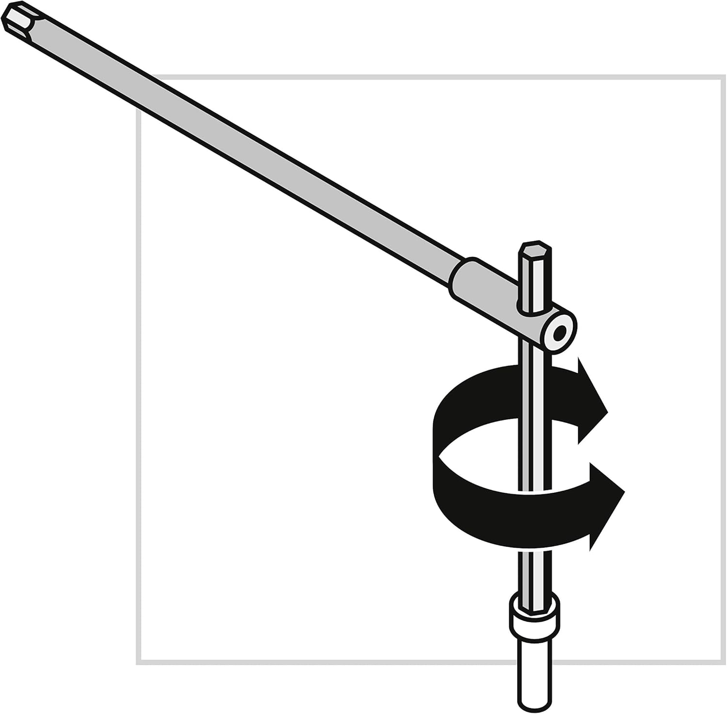 PB SWISS TOOLS T-Handle Allen Wrench Set with Sliding Cross-Handle PB 1204.Set 6 | 100% Swiss Made | Hexagon Screwdriver Set 2.5/3/4/5/6 mm for Screwdriving Work in Industry and Handcraft
