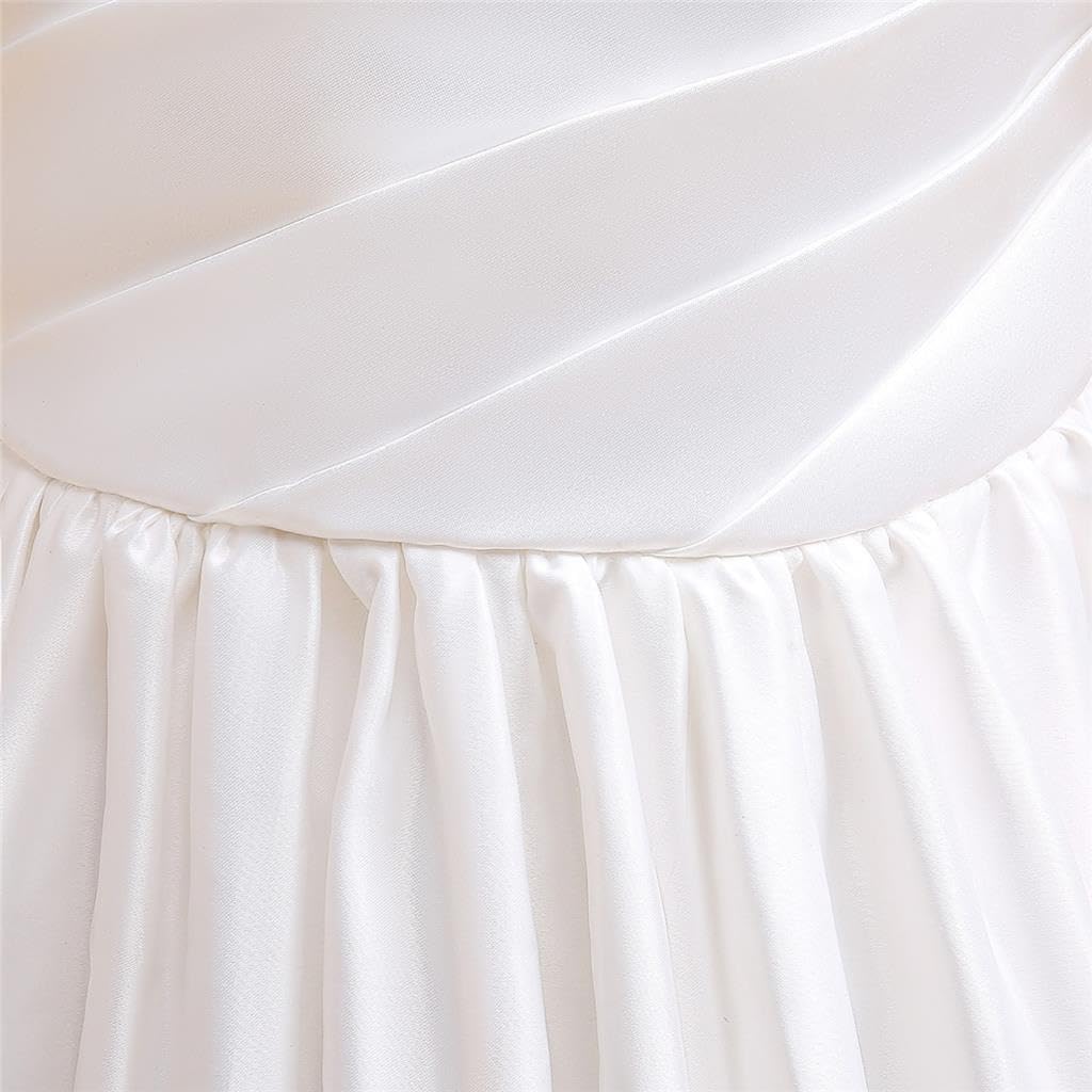 Lito Angels Vestido Largo de Fiesta para Niñas, 5-12 Años | Mangas abullonadas, Corpiño plisado, Falda larga en capas, Boda, Cumpleaños, Comunión