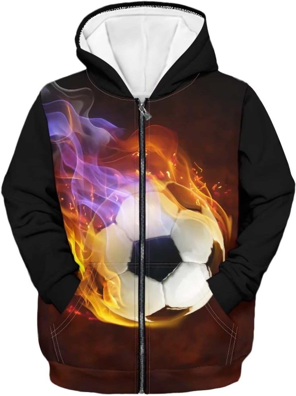 JEOCODY Boys Hoodie Zip Up Hooded Sweatshirt with Pocket Pullover
