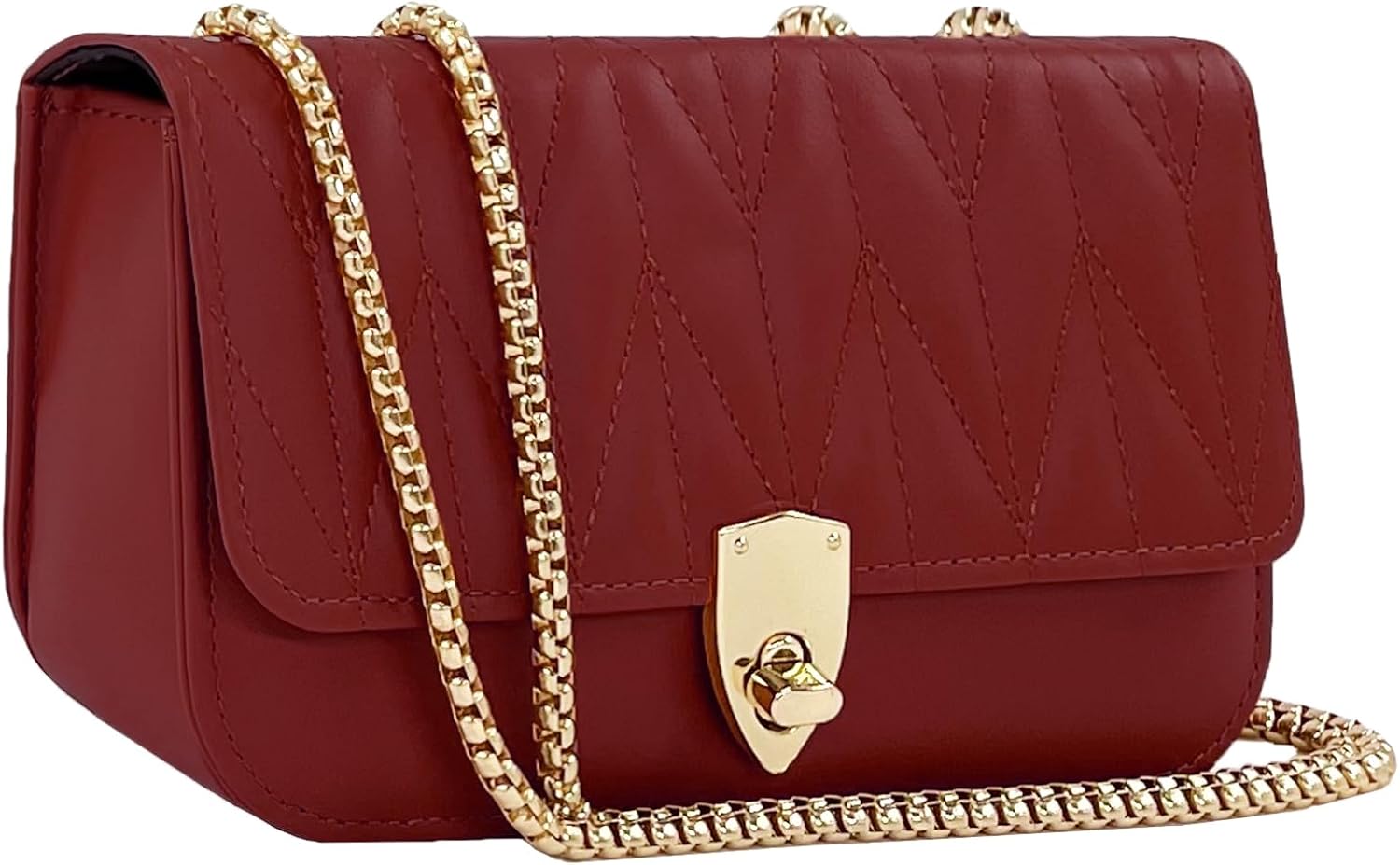 Small Shoulder Bags for Women with Chain Strap,Mini Quilted Embroidery Purses for Women