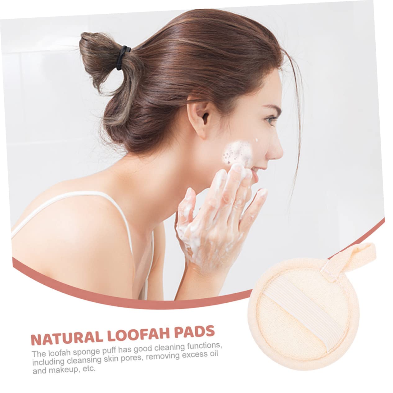 minkissy 40pezzi Spugne Esfolianti Luffa Naturale Per Viso Tappetini Esfolianti Morbidi e Riutilizzabili Per Della Perfetti Per Bagno e Spa