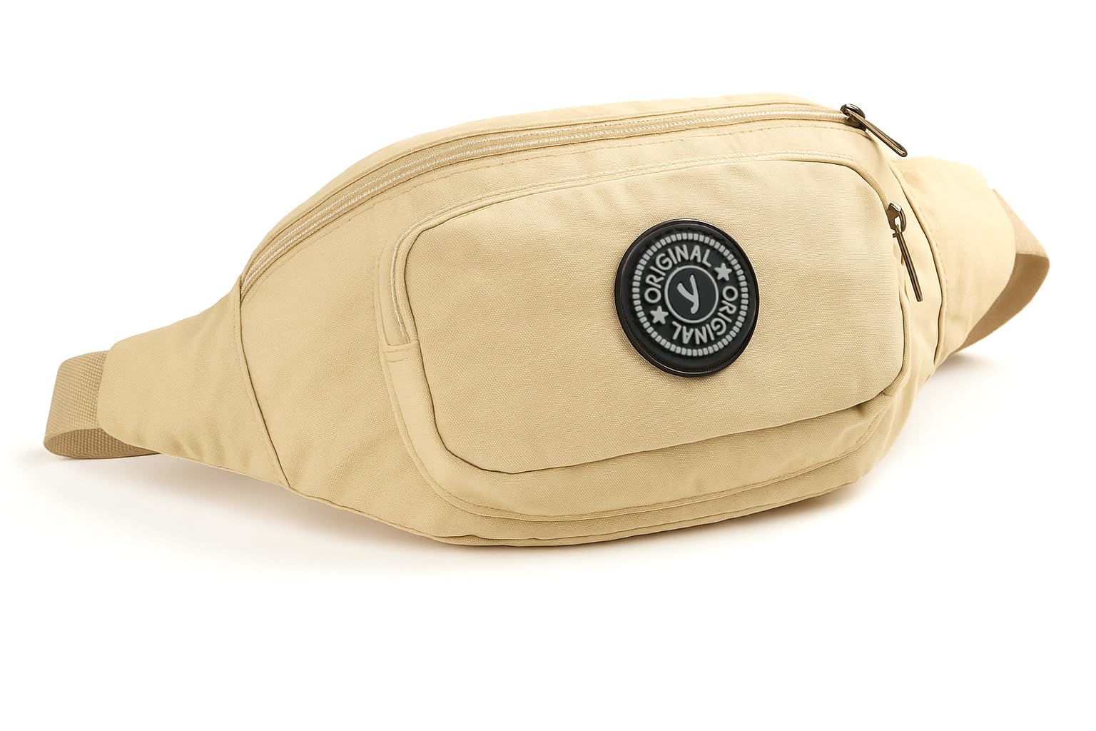 Woodland Leathers Unisex Waist Bag and Bumbag for Women and Men, Multipacket Polyester Bumbags for Ladies Waterproof Belt Bags and Money Bag for Festival, Dog Walking and Running (Mushroom 04) — image 1