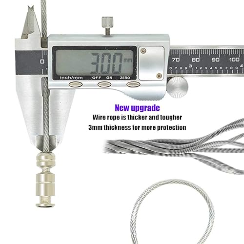 Miniatura 5 de Paquete de 2 cerraduras para refrigerador con 4 llaves, cerradura de seguridad para niños, combinación de bloqueo de refrigerador, mini nevera,