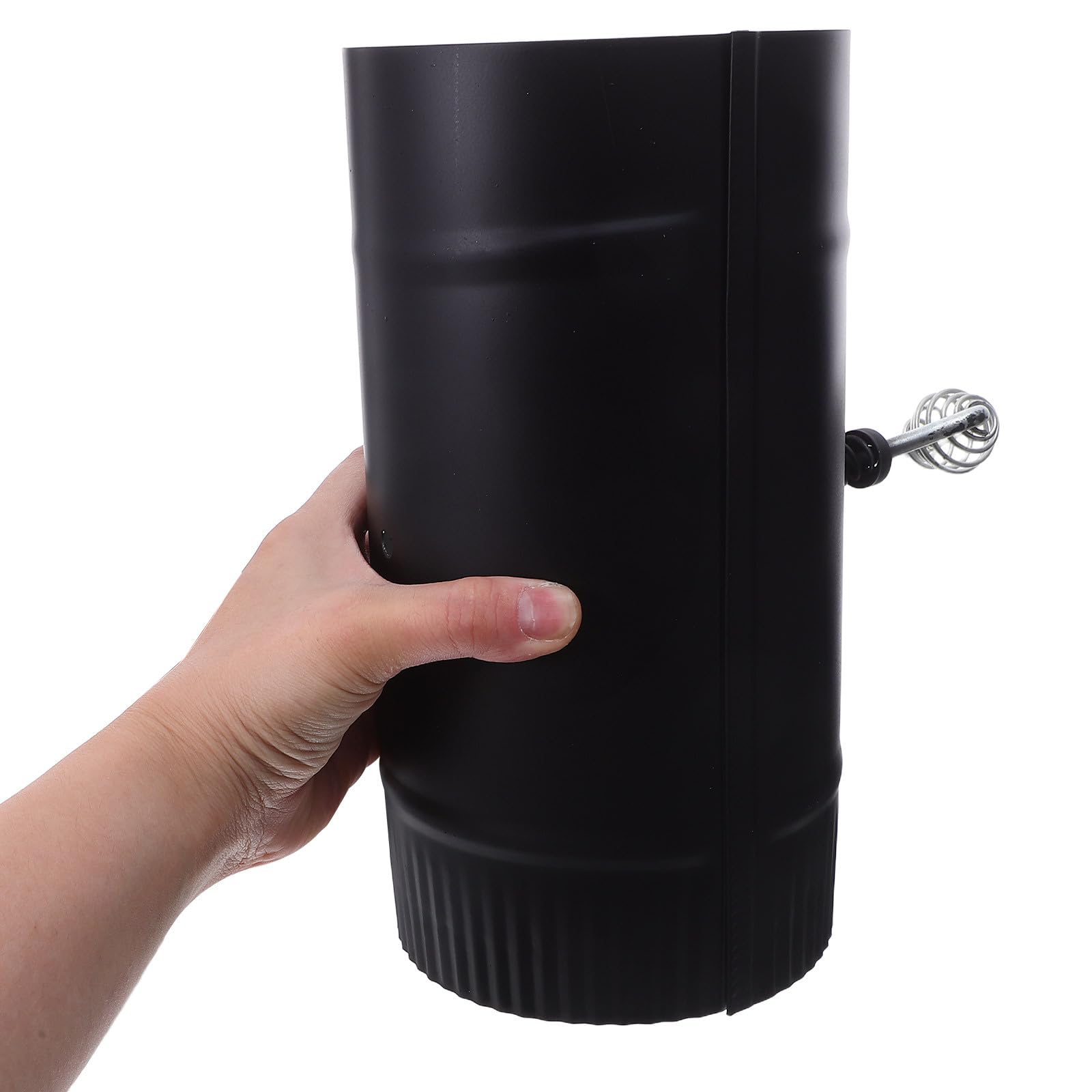 Compuerta de Humos de Hierro Negro 4, 9x9, 2 Pulgadas | Diseño Anti-retorno, Ajuste para Chimenea y Ventilación Doméstica, Instalación Sencilla Cierre Hermético
