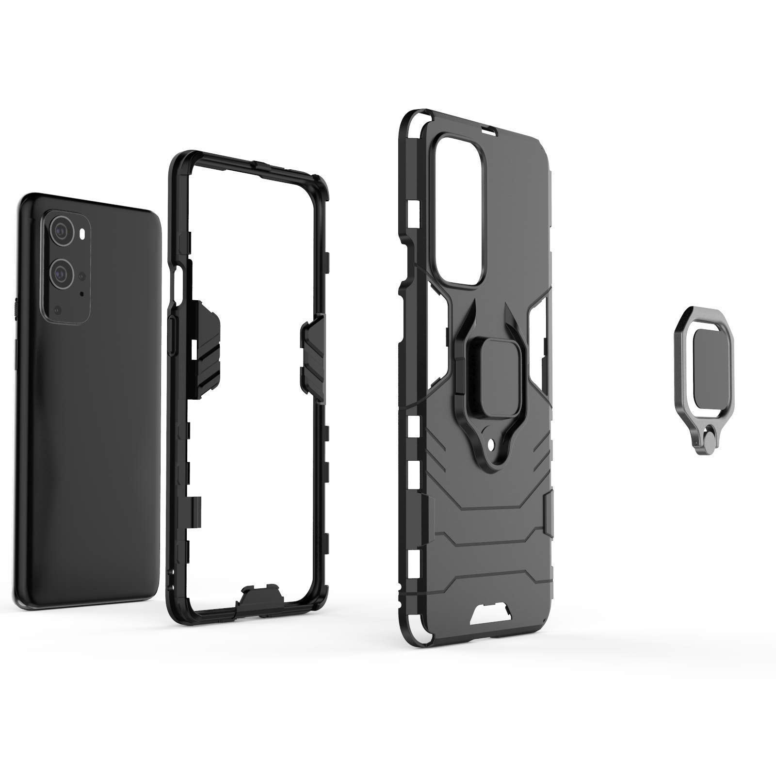 Custodia Per OnePlus 8T Con Anello Girevole 360&deg; E Supporto Magnetico