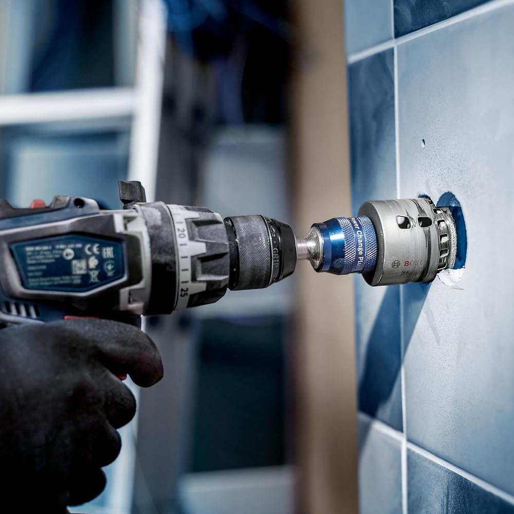 Bosch 1x Scie trépan PRO Tile Power Change Plus (pour Carreaux de Hard Ceramic, Céramique tendres, Ø 32 mm, Professional Accessoire Perceuses)