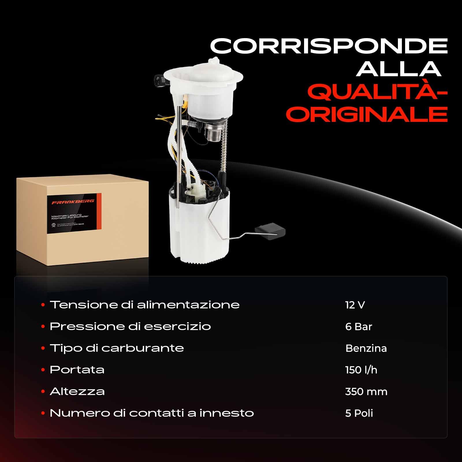 Pompa Carburante Benzina per Q5 8RB 2.0L 3.0L 3.2L Benzina 2008-2012 8R0919051N001