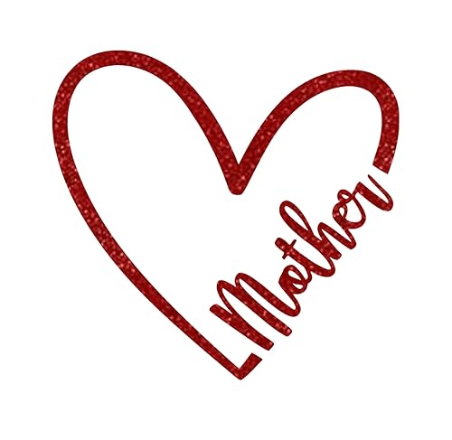 Vista 34 de Mother Heart Iron On Decal Mom, Iron On Transfer, DIY Craft, New Mother Gift, Tshirt Sticker Patch, Iron-On Vinyl Big Small Decals, Make Own Shirt