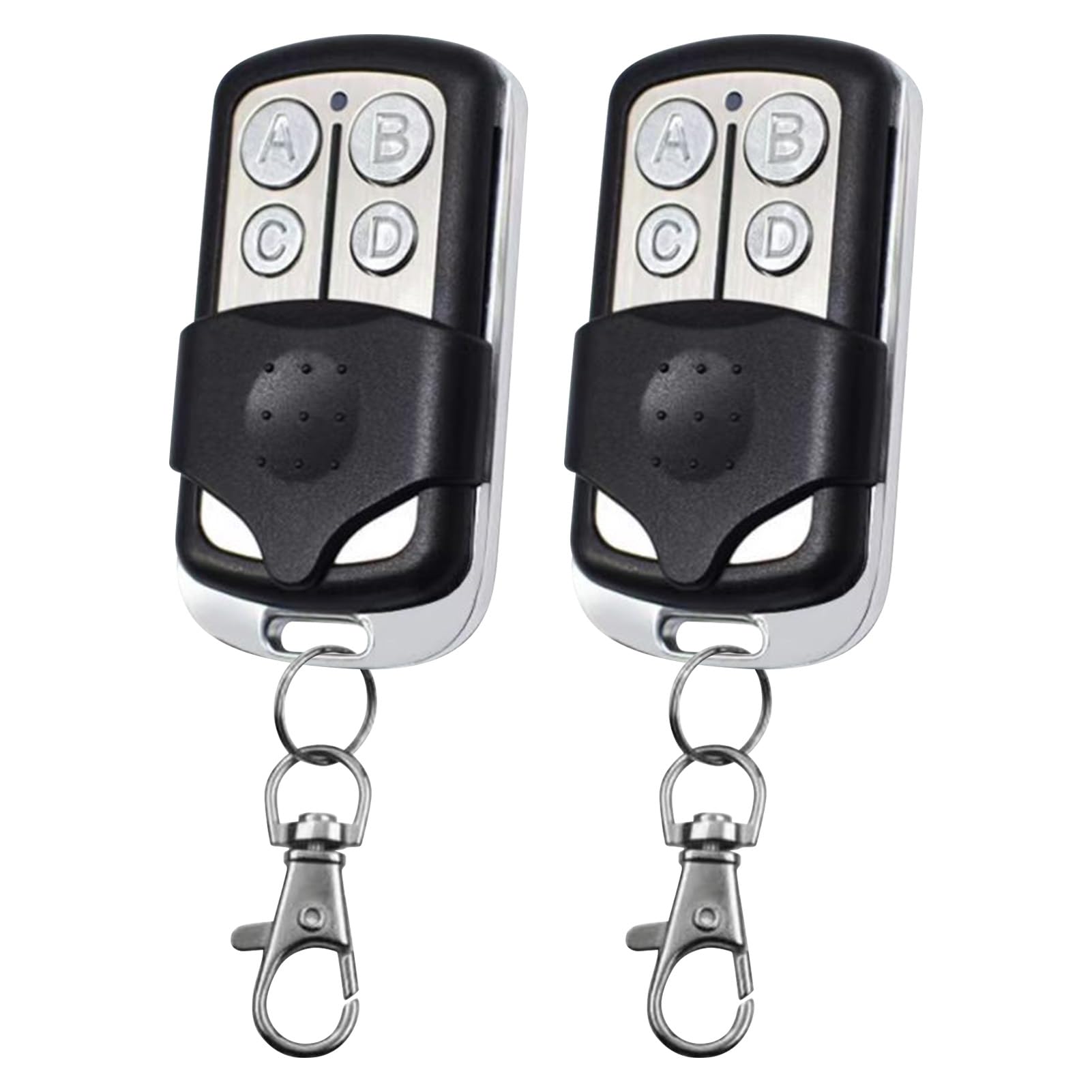 Photo 1 of 2 Pcs Universal Automatic Gate Remote Control, 433MHz Copy Remote Opener Control Fob with Keychain, Sensitive Garage Door Opener Key Fob for Car Garage Door Gate