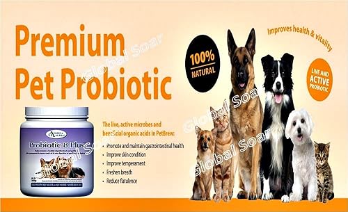 Miniatura 6 de Omega Alpha Pet Probiotic 8 Plus - Probióticos, enzimas y fibra para una mejor digestión de las mascotas.-17.64 oz