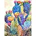 UPMALL DIY 5D Diamond Painting by Number Kits, Full Drill Crystal Rhinestone Embroidery Pictures Arts Craft for Home Wall Decoration Color Cactus 11.8×15.7Inches