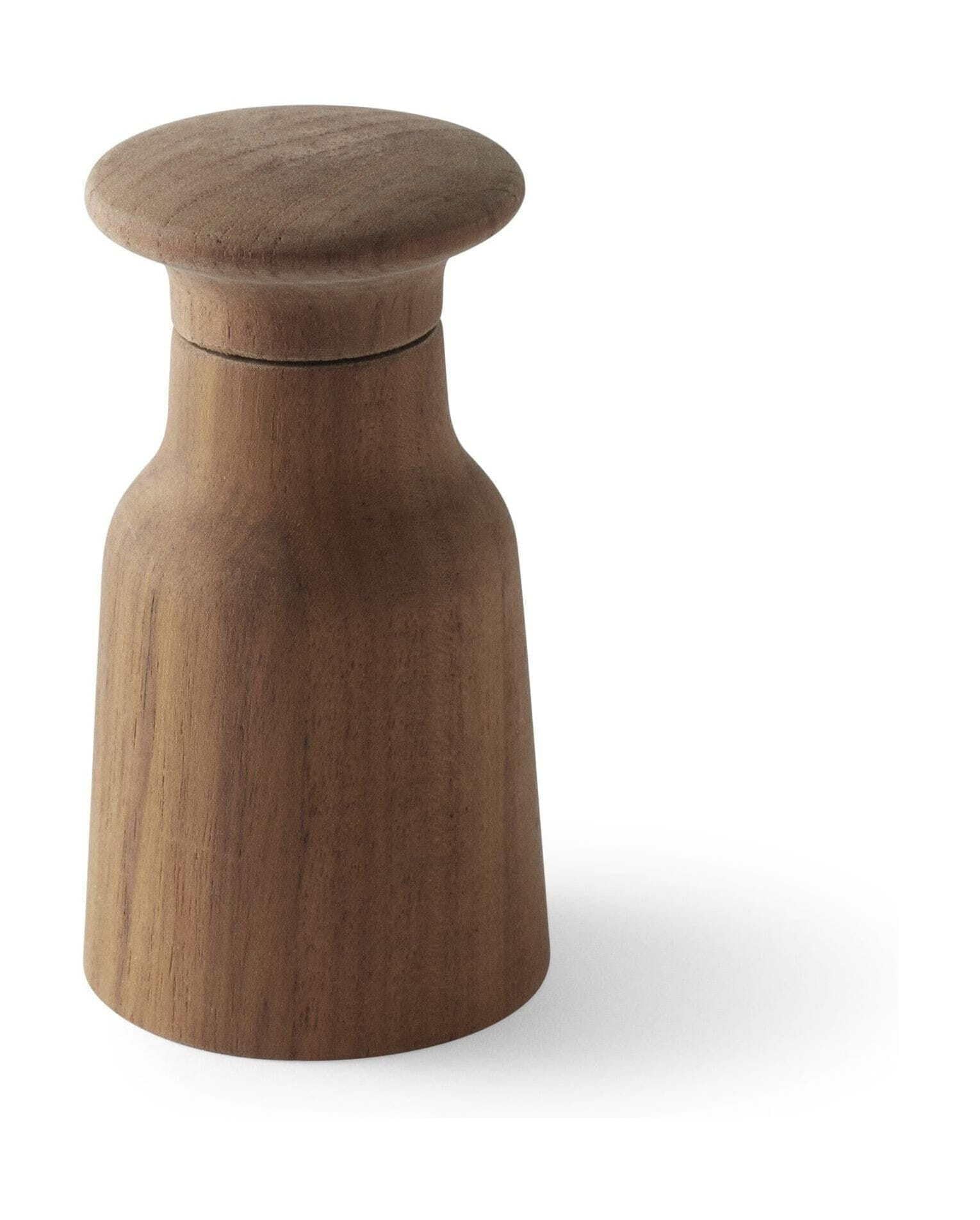 Hammer Pepper Mill, Teak Oiled, H 12 cm x Ø 6.5 cm