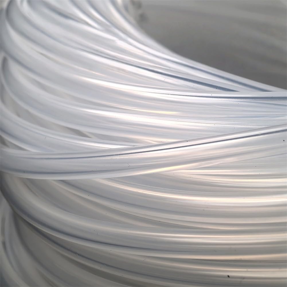 Tubo in silicone 3 x 6 mm 50 m per parti di ricambio per macchine da caffè, tubo flessibile ad alta temperatura per uso alimentare per linee di latte e acqua, compatibile con macchine da caffè