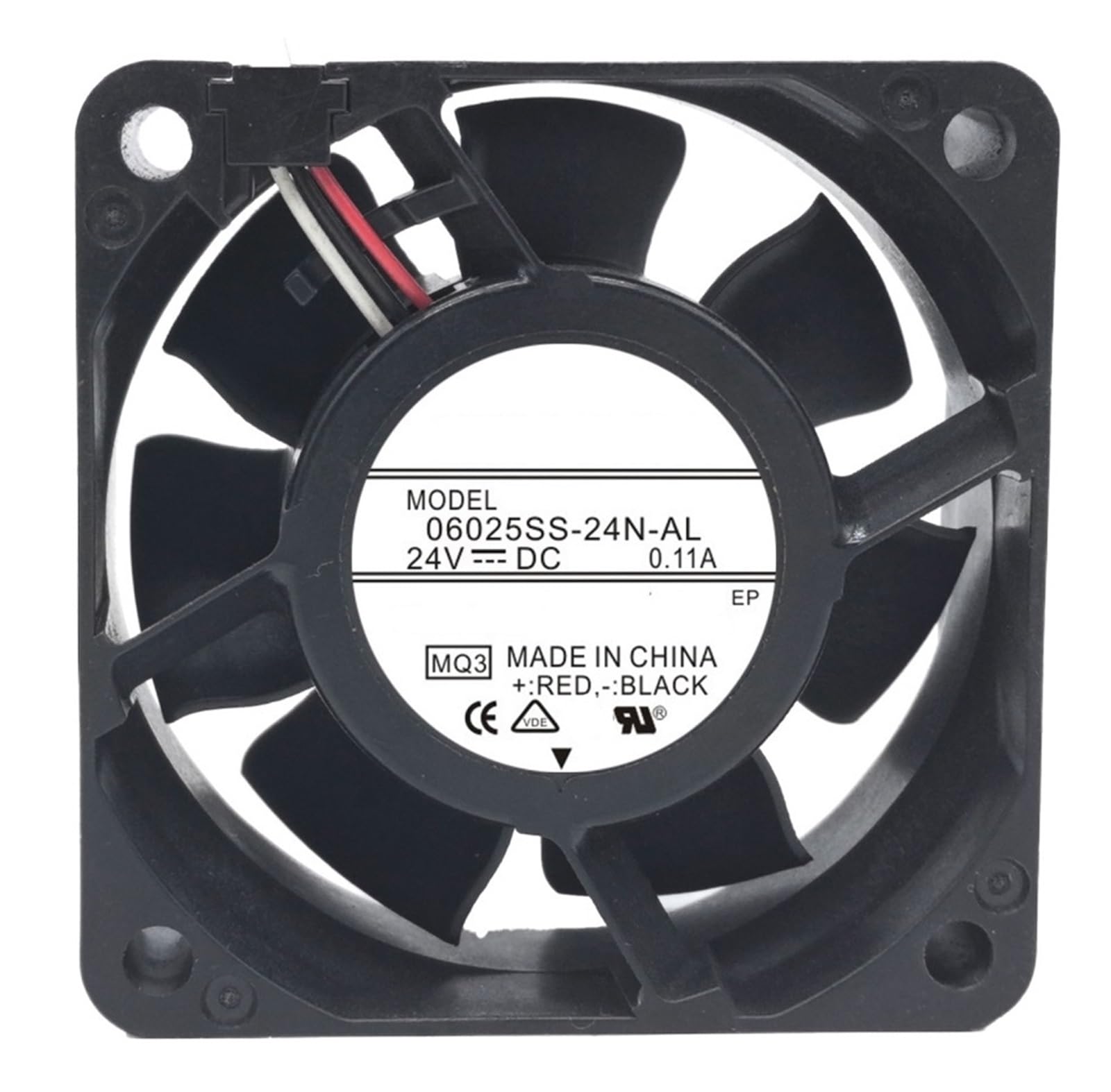 ZBWZXBDJ Cooling Fan 06025SS-24N-AL DC 24V 0.11A 6cm 6025 60 * 60 * 25mm 3-Wire