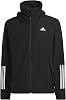 adidas Men's BSC 3-Stripes RAIN.RDY Jacket, Black, M
