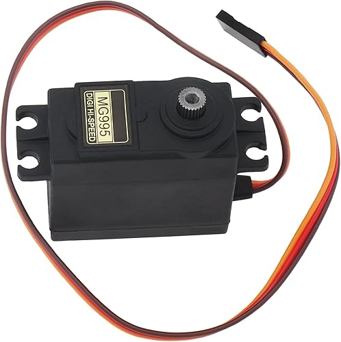 Miniatura 4 de Paquete de 2 servomotores MG995 ángulo de control de 180 grados engranaje de metal de alta velocidad servo motor para automóvil