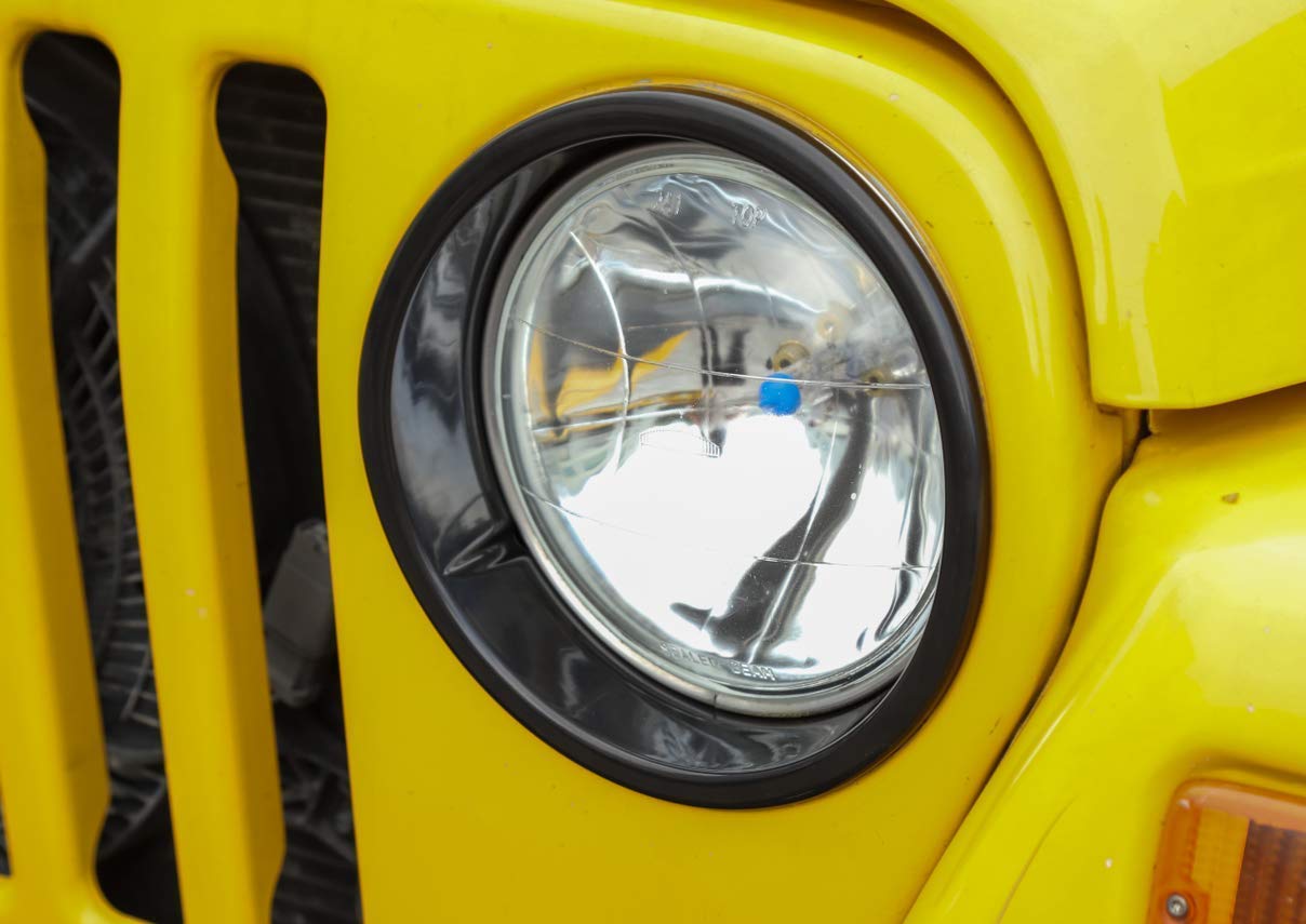 1999–2006 Wrangler TJ Czarne lewe i prawe uchwyty do montażu reflektorów