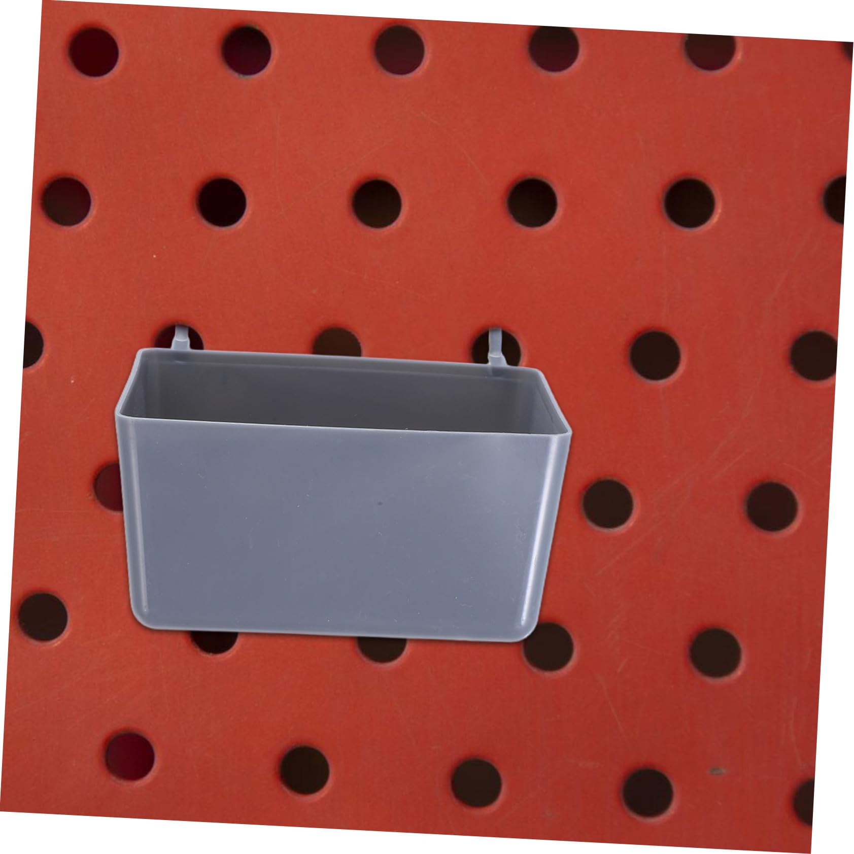 Metall-pegboard-haken mit Langem Doppel Einzelhaken Robustes Werkzeug-organizer Garage Werkstatt und Keller Inklusive Praktischem Kunststoff-aufbewahrungsbehälter Einfache Montage
