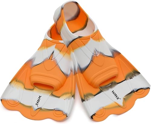 Miniatura 6 de Aletas de natación para niños, aletas cortas de natación para niños, aletas de entrenamiento de natación para regazo, piscina, esnórquel para niños,